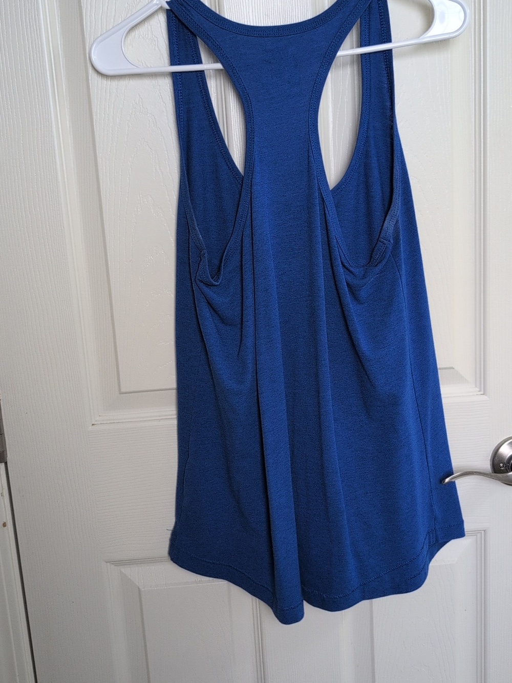 Nike Blue Racerback Tank with Gradient Logo - Picture 4 of 8